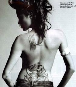 Angelina Jolie Celebrity Tattoo Trivia