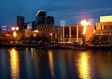 Yarra River - Gece alevleri - Melbourne