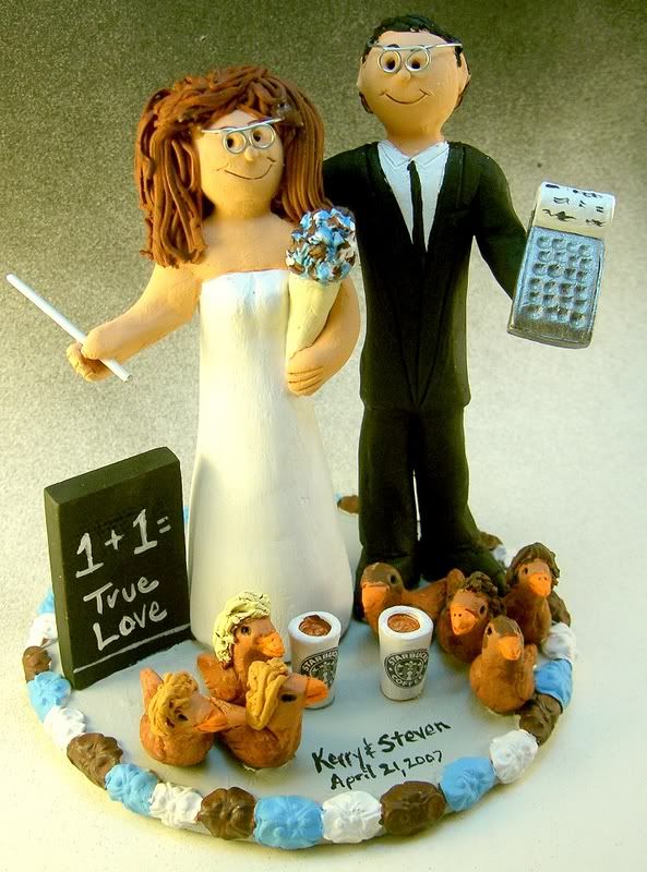 Accountant 39s Wedding Cake Topper