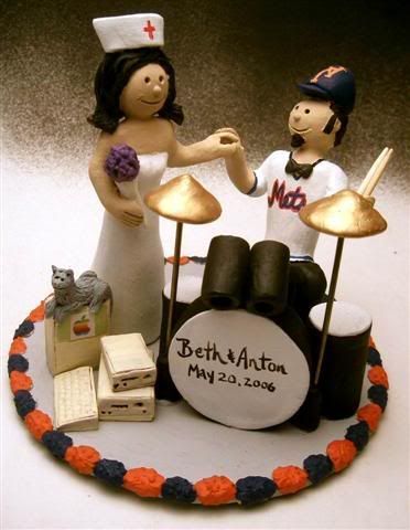 Drummers Wedding Cake Topper Rock on for True Lovethis is the type of 