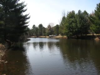 The channel looking south