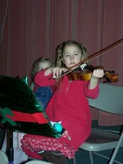 Playing viola