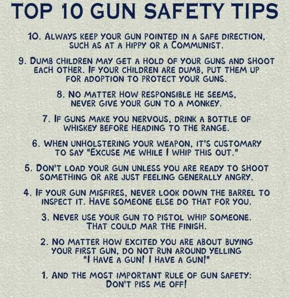 Top 10 gun safety tips