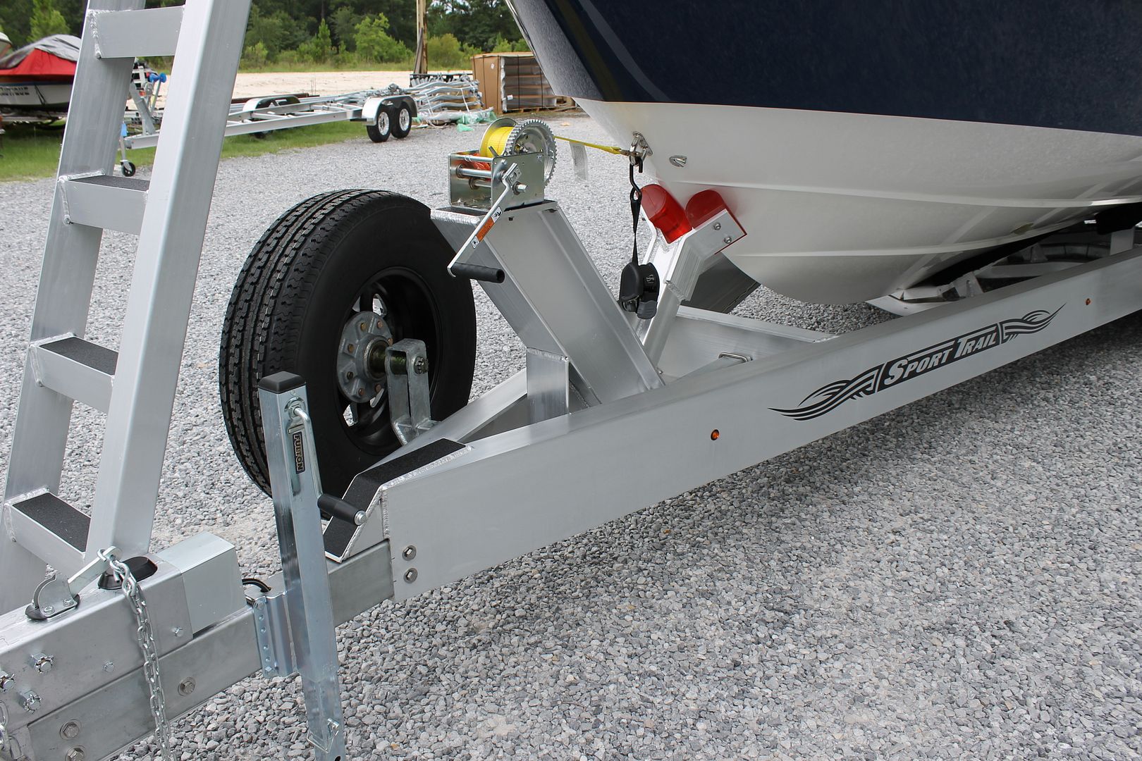 Spare tire mount on an Ibeam trailer The Hull Truth Boating and