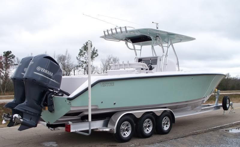 New 34 Venture w/ twin F350'strailer buildlots of 