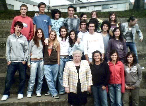 A turma do 12.º E de Economia com a Dr.ª Francelina!