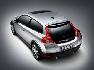 silver volvo c30