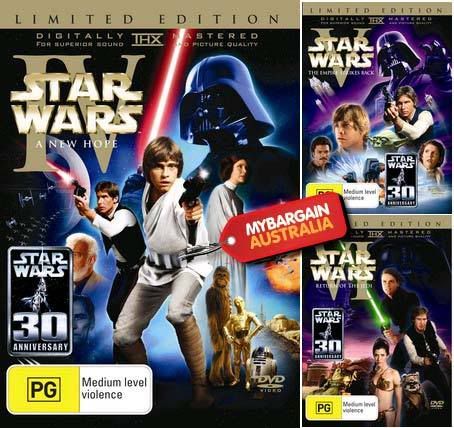 Star Wars 6 Dvd. STAR WARSEpisode 4 5 6NEW