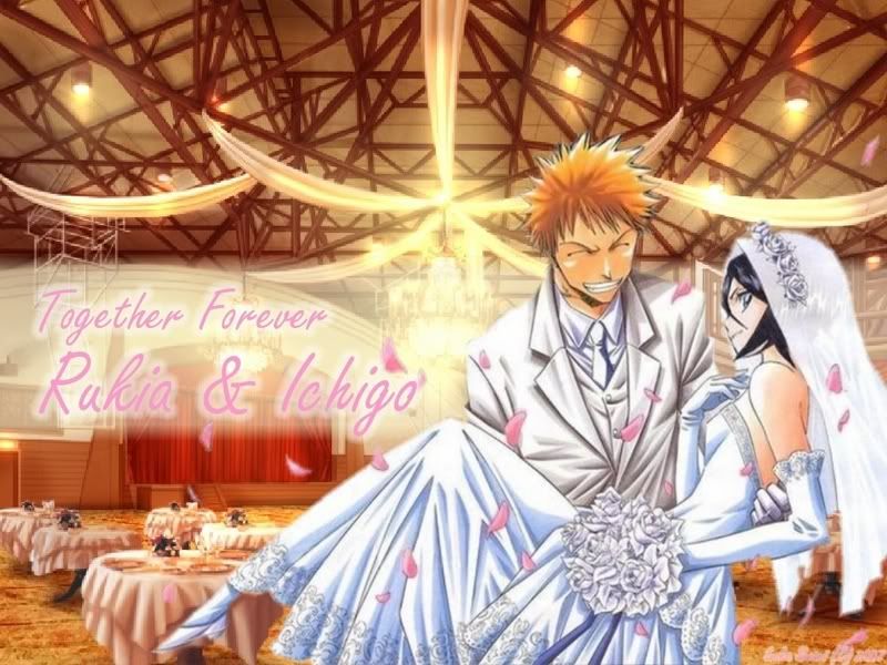 ichigo and rokia 39s wedding Wallpaper