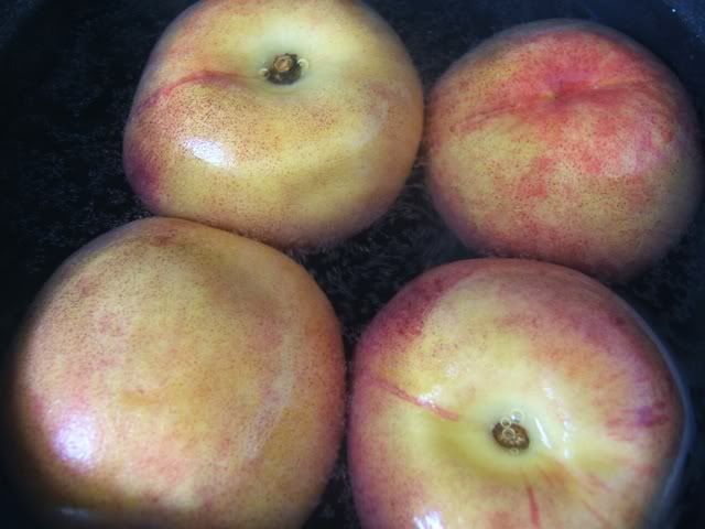 pesche sbollentate