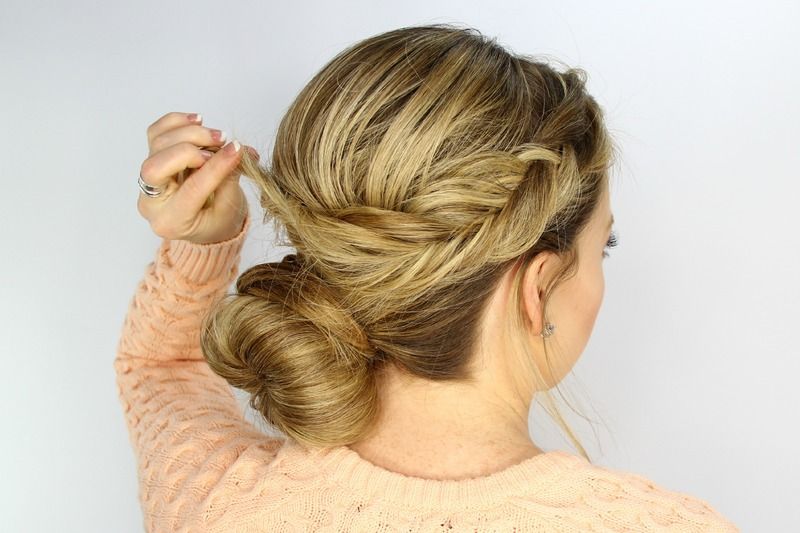 The Perfect Fishtail Wrapped Bun Tutorial - The Daily Fashion and Beauty News