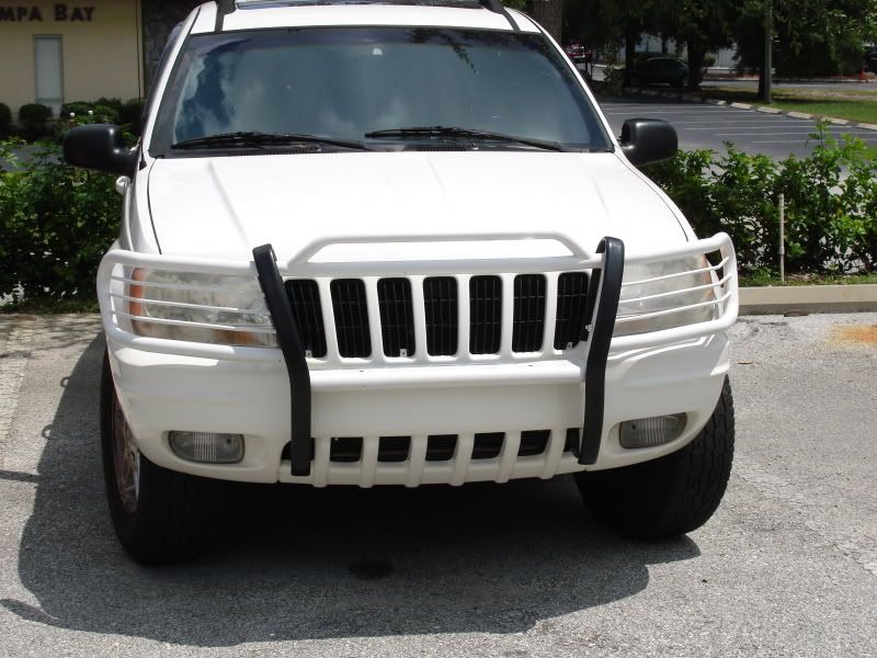 99 04 JEEP GRAND CHEROKEE WHITE BRUSH GRILL GUARD NEW  