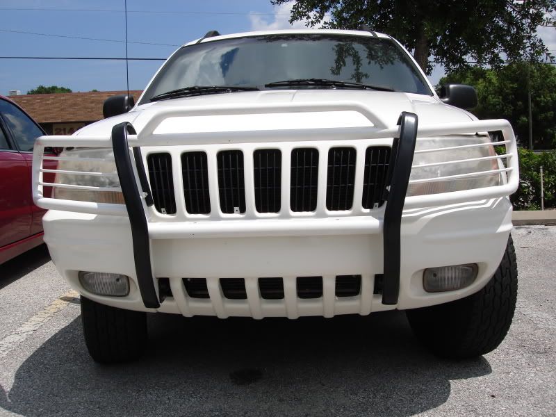 99 04 JEEP GRAND CHEROKEE WHITE BRUSH GRILL GUARD NEW  