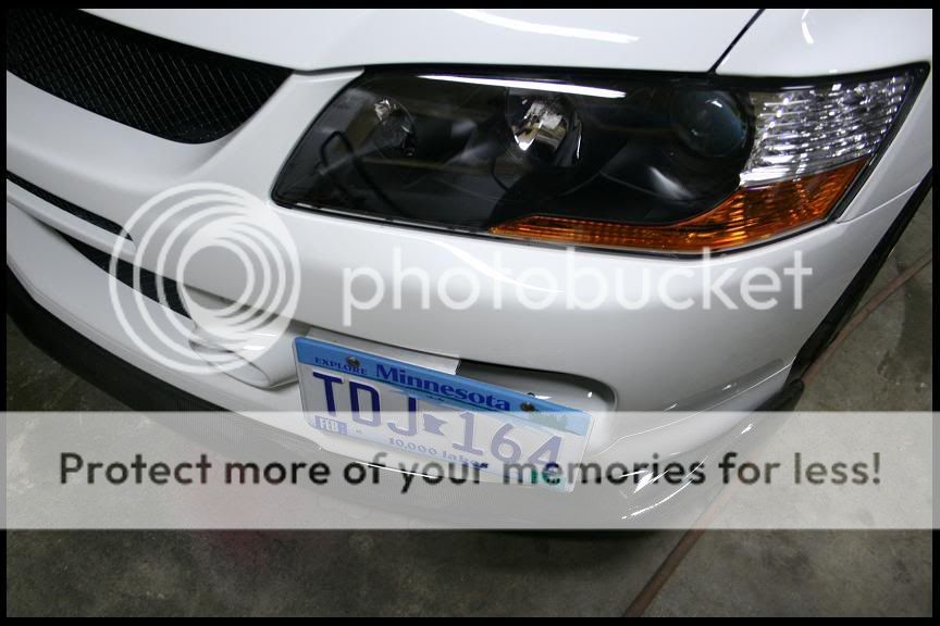 Evo ix Front License plate Garnish Kit EvolutionM Mitsubishi Lancer