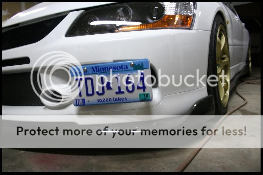 Evo ix Front License plate Garnish Kit EvolutionM Mitsubishi Lancer